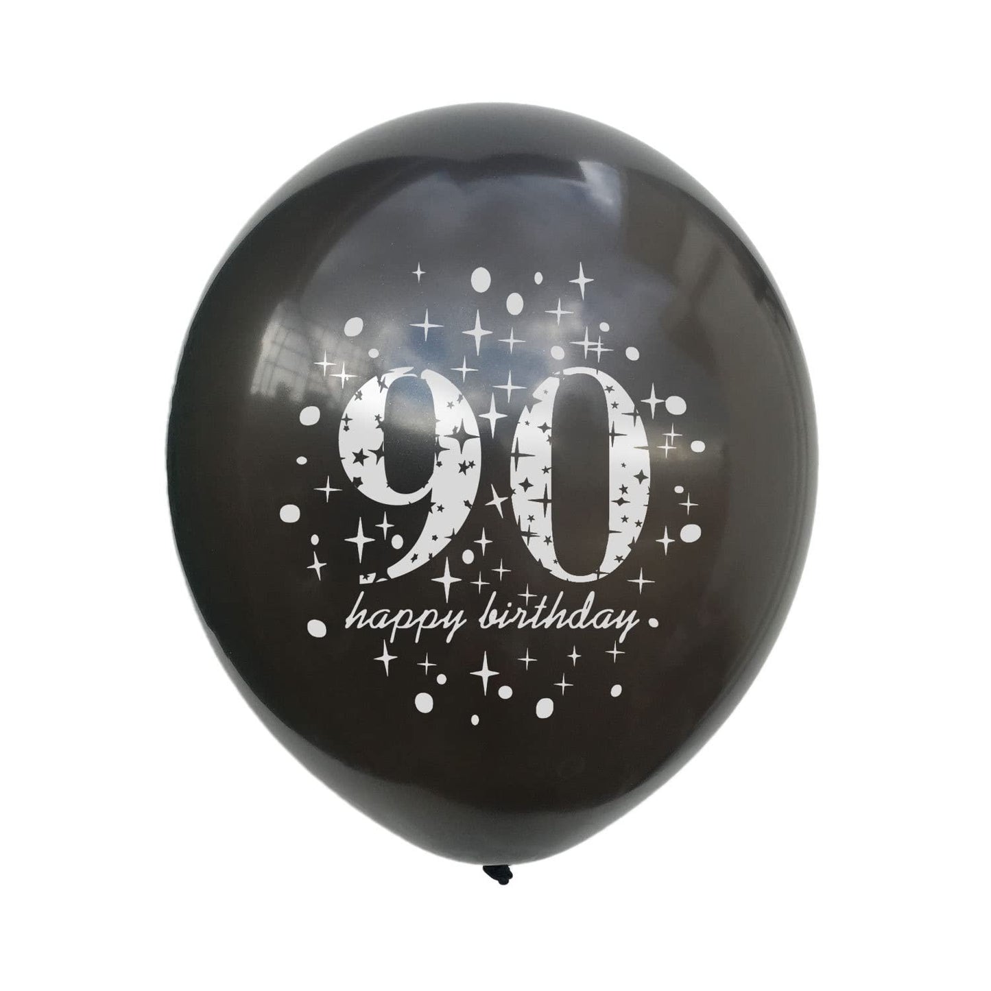 SHUNTAI 90th Birthday Balloons Gold and Black Party Decor Supplies