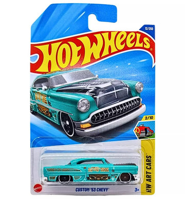 Hot Wheels Custom 53 Chevy Teal HW Art Cars 2/10