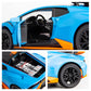 WAKAKAC Model Car 1/24 Scale Compatible for Lambo STO Die-cast Toy Vehicle Pull Back with Light and Sound Toy Car Door Can be Open (Blue)