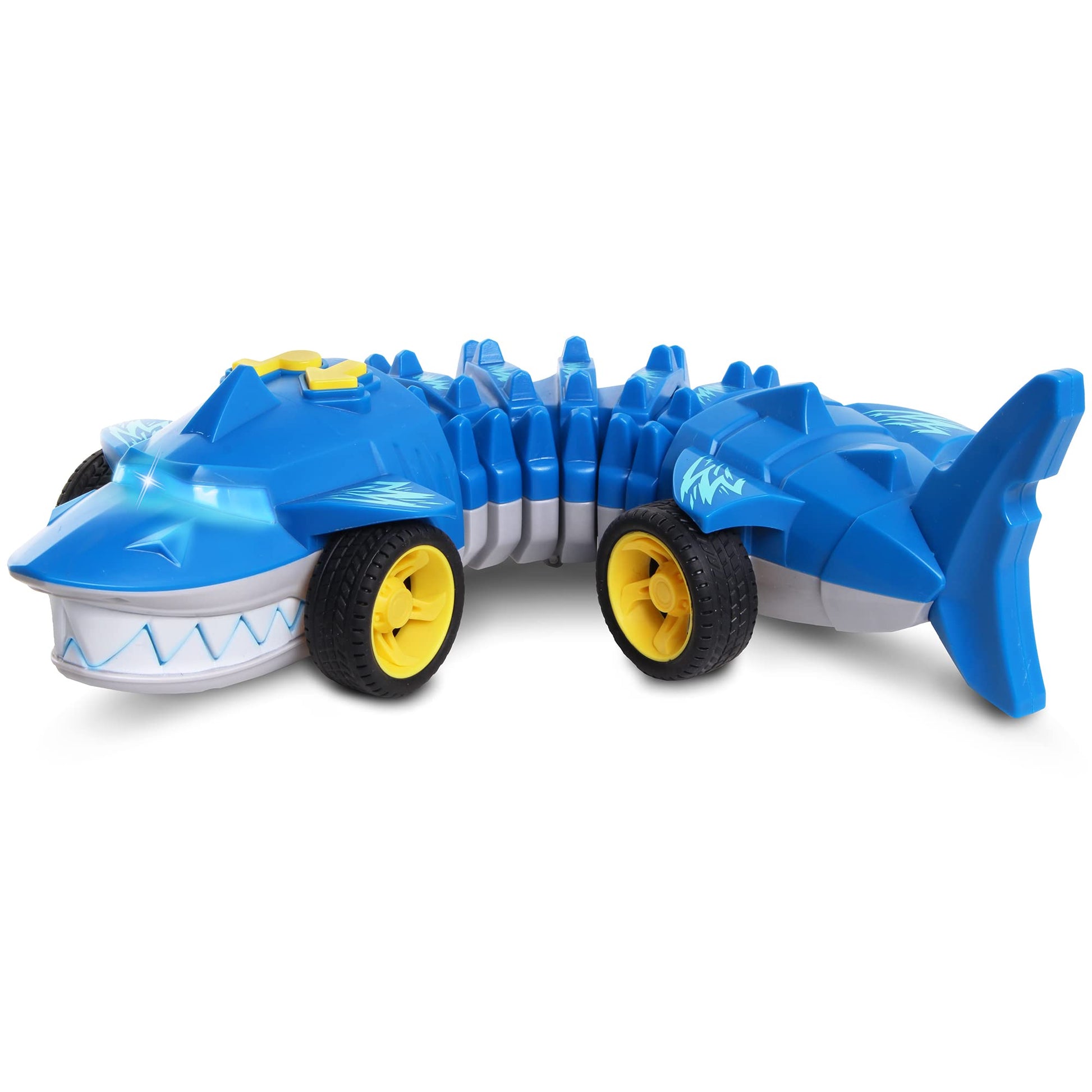 NKOK Interactive Crawling Shark Toy - Moving Shark with Lights & Sound