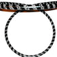 Anjbo Creations 38 Inch Dance Hoop, Travel Collapsible Weighted Hula Hoop, Black & White Zebra Print, Fitness Workout Hula Hoop - Size 38" Diameter