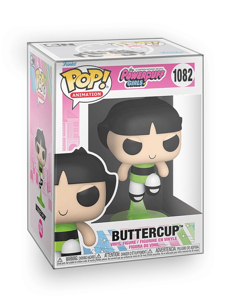 Funko Pop! Powerpuff Girls - Set of 3 - Bubbles, Blossom and Buttercup Vinyl Figures Bundled with Box Protector