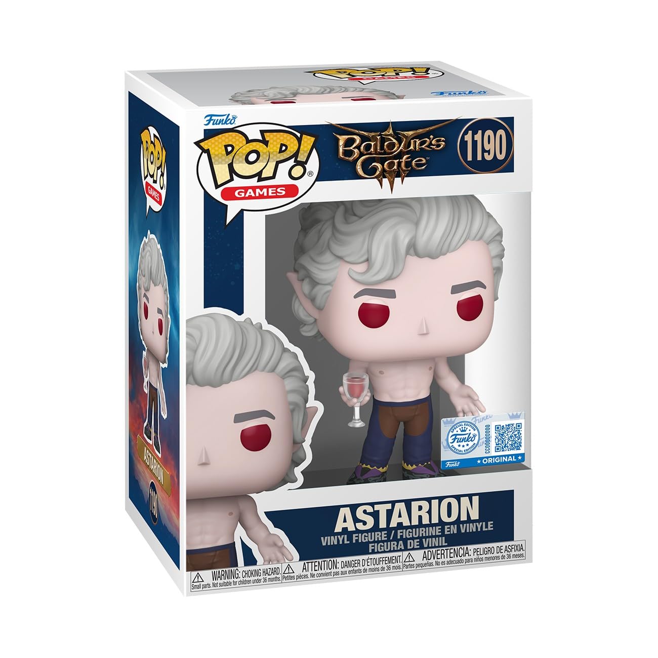 Funko Pop! Games: Baldur's Gate 3 - Astarion - Shirtless - Amazon Exclusive - Collectable Vinyl Figure - Gift Idea - Official Merchandise - Toys for