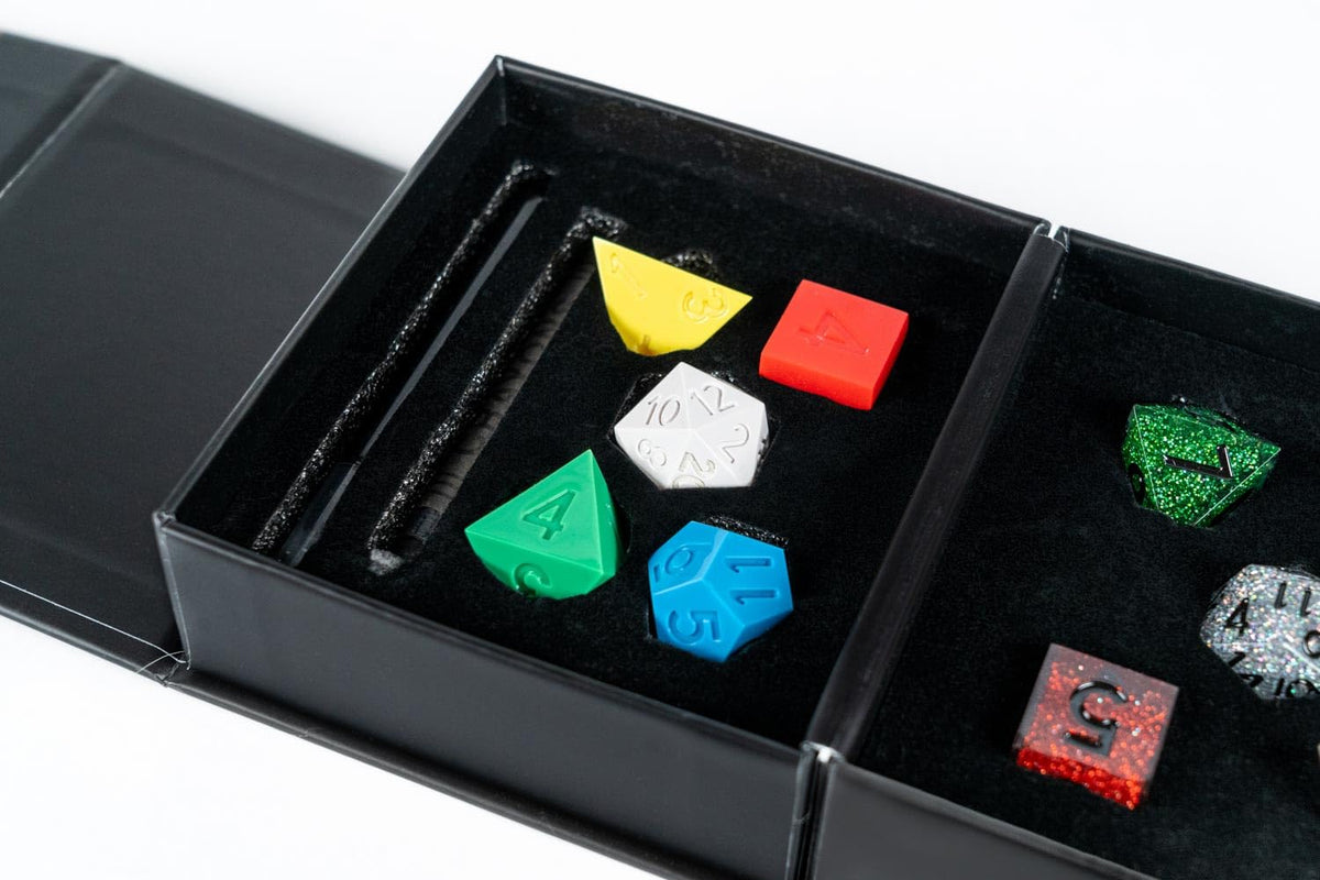 FanRoll D&D 50th Anniversary Dice Double Set, Then and Now Commemorative Set with Modern and Retro DND Dice Sets