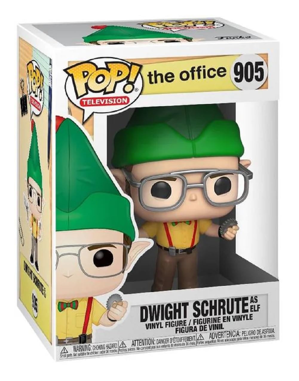 Funko Pop! TV: The Office - Dwight As Elf, Multicolor