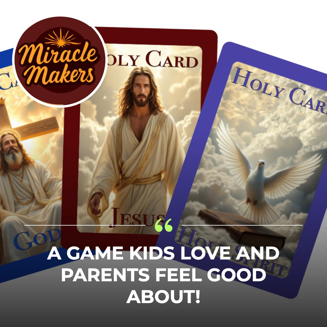 Miracle Makers Card Game | Christian-Themed, No Biblical Knowledge Required | Non-Denominational Fun | Ages 7+, 2-4 Players | Faith-based Gift | Great