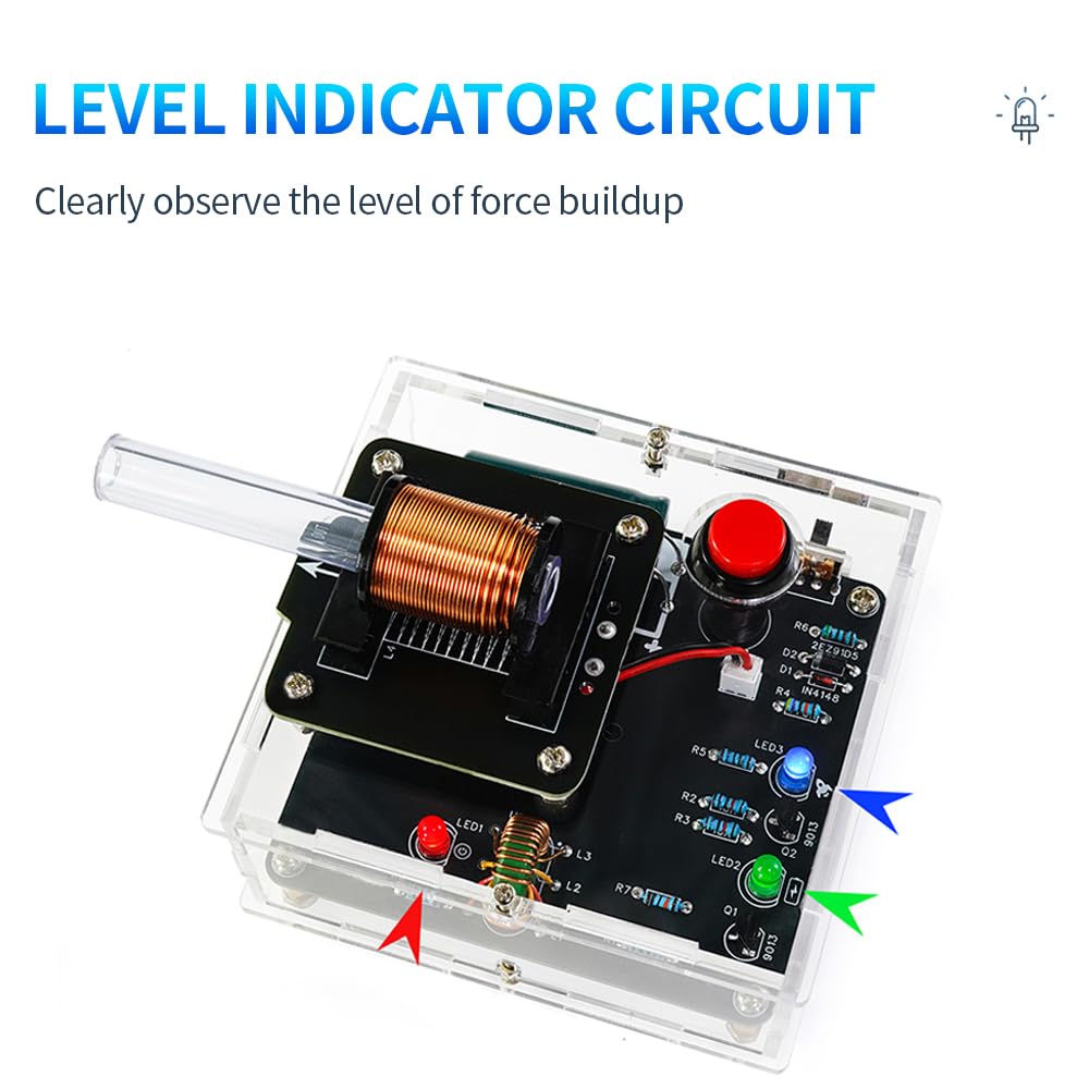 STEM Projects DIY Toys Soldering Practice Kit, Electric Magnetic Transmitter Educational Electronics Kit, Mini DIY Shooting Game Toy Gift for Teens