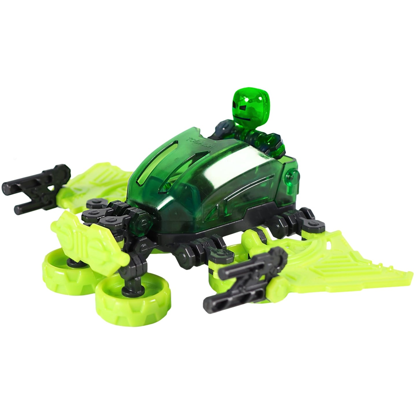 Zing Klikbot Megabot - Large Buildable Poseable Action Figure with Suction Cups, Combines with Other Klikbots, Stop Motion Animation Toy for Kids