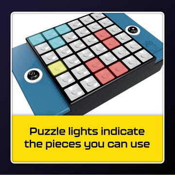 Brainwright - Puzzle Bright - Interactive Light-Up Brain Teaser with 300+ Challenges, Ages 8+, 1+ Players