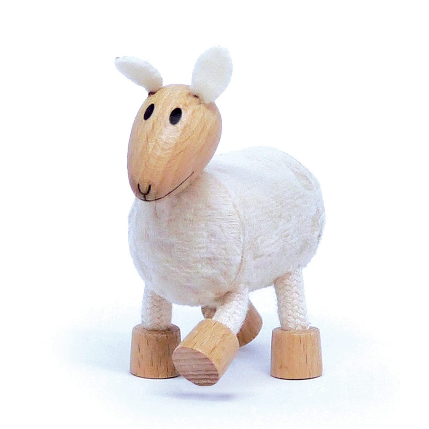 Sheep Wooden Animal Toys for Toddler, Fun and Posable Wooden Farm Toy, Wooden Toys, Wood Farm Animals, Early Education Boys and Girl, Bendable Figures