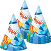 Fin Friends Party Cone Hats | One Size | 8 Pcs
