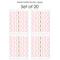 Big Dot of Happiness 1st Birthday Girl - Fun to be One - First Birthday Party Water Bottle Sticker Labels - Set of 20