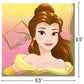 Disney Princess Luncheon Napkins, 6.5" (16-Pack) - Deluxe Party Napkins, Perfect for Themed Parties and Celebrations, Belle
