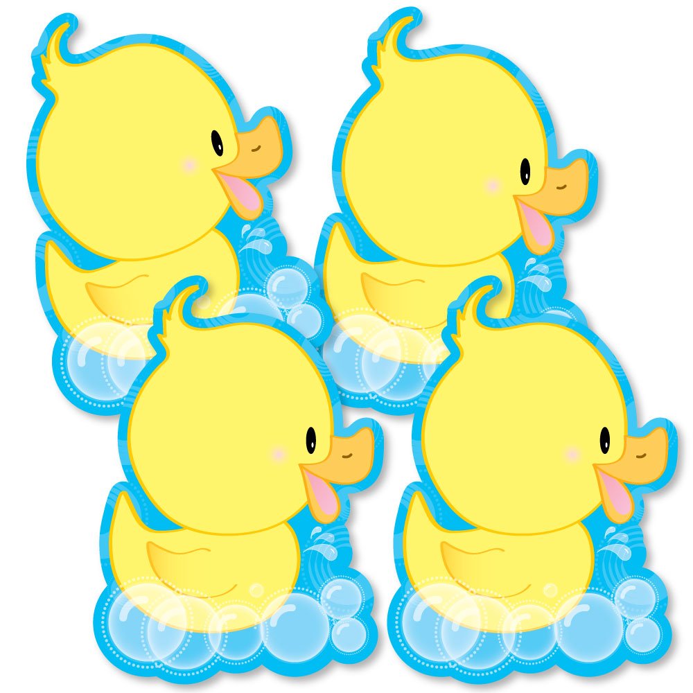 Big Dot of Happiness Ducky Duck - Decorations DIY Baby Shower or Birthday Party Essentials - Set of 20