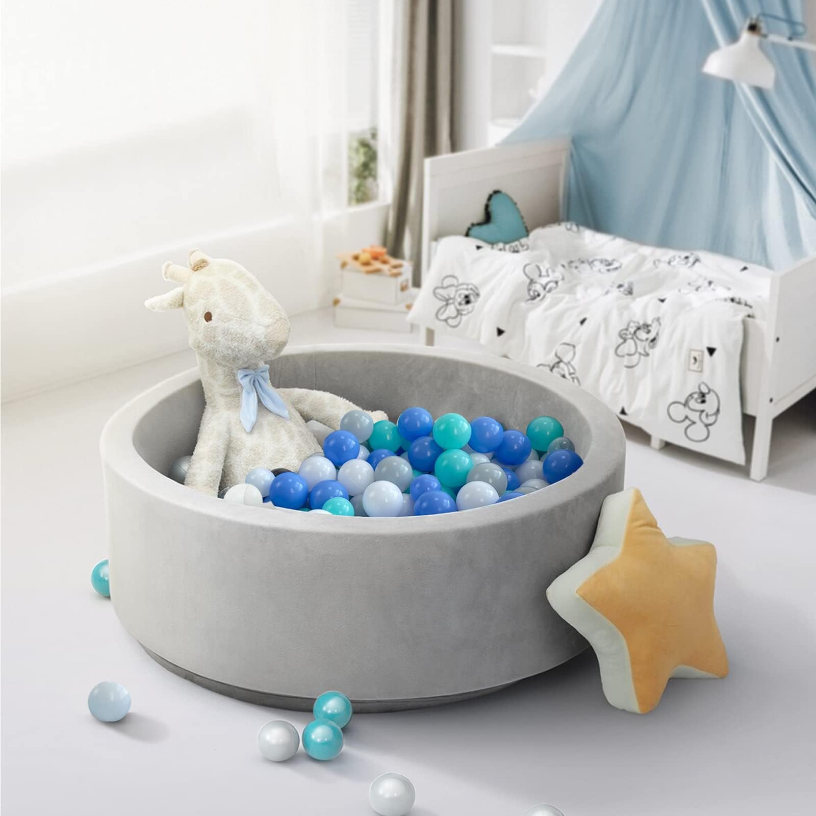 500 Blue Ball Pit Balls for Toddlers Kids Play Balls for Dog Ball Pit
