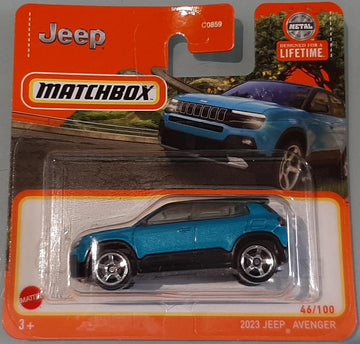 Matchbox 2024-2023 Jeep Avenger [Metalflake Aqua Blue] Blue 46/100