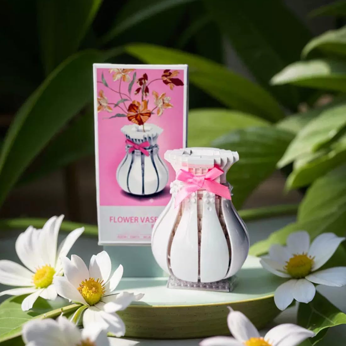 Aetheria Vase Building Set for Lotus Flowers Bouquet 40647, Flowers Display Vase Building Blocks, Home Lovely Decor for Flower Lovers, Gift