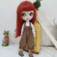 XiDonDon BJD Doll Clothes Overalls + T-shirt 2-piece Set for Blyth,Ob24,Licca,Azone Doll Toys Clothing Accessories (Set1)