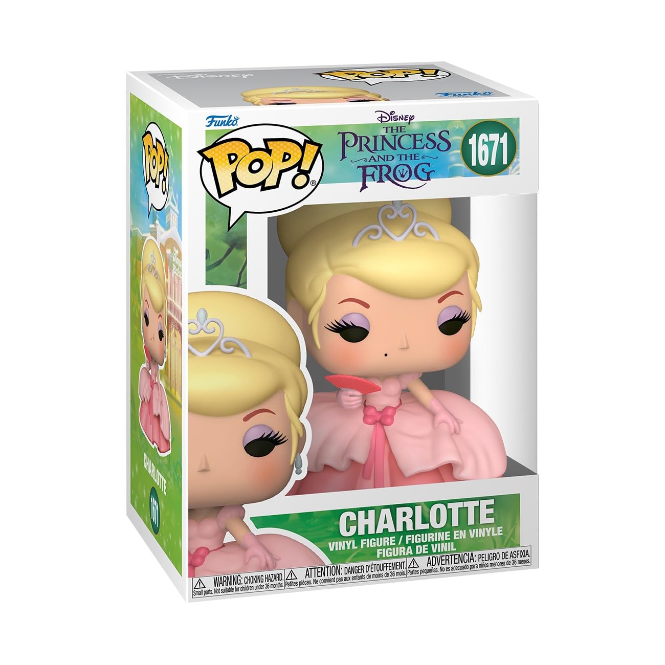 Funko Pop! Disney: The Princess and the Frog - Charlotte - 1/6 Odds for Rare Chase Variant - Collectable Vinyl Figure - Gift Idea - Official