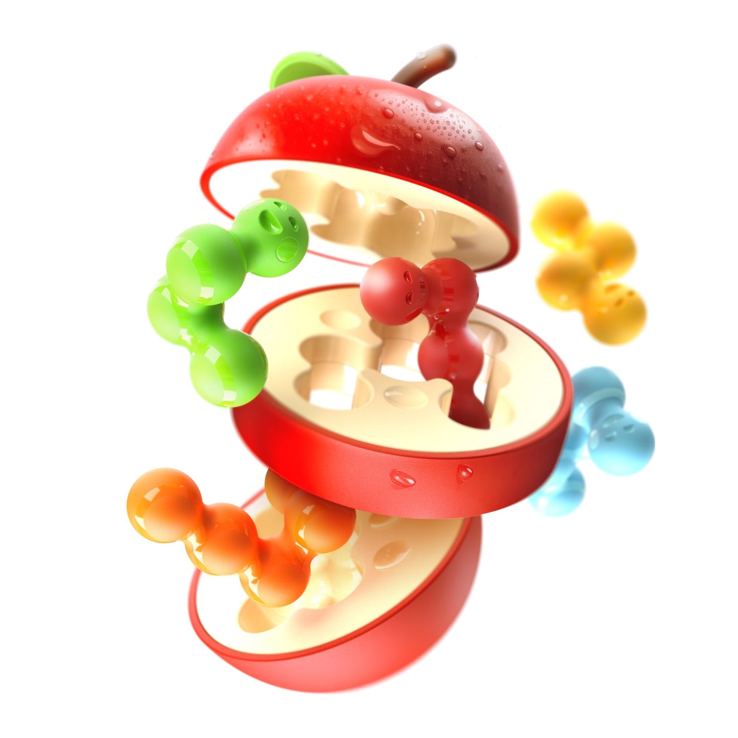 SmartGames Apple Puzzler Logic Puzzle Game with 80 Challenges Brain Teaser for Ages 8+