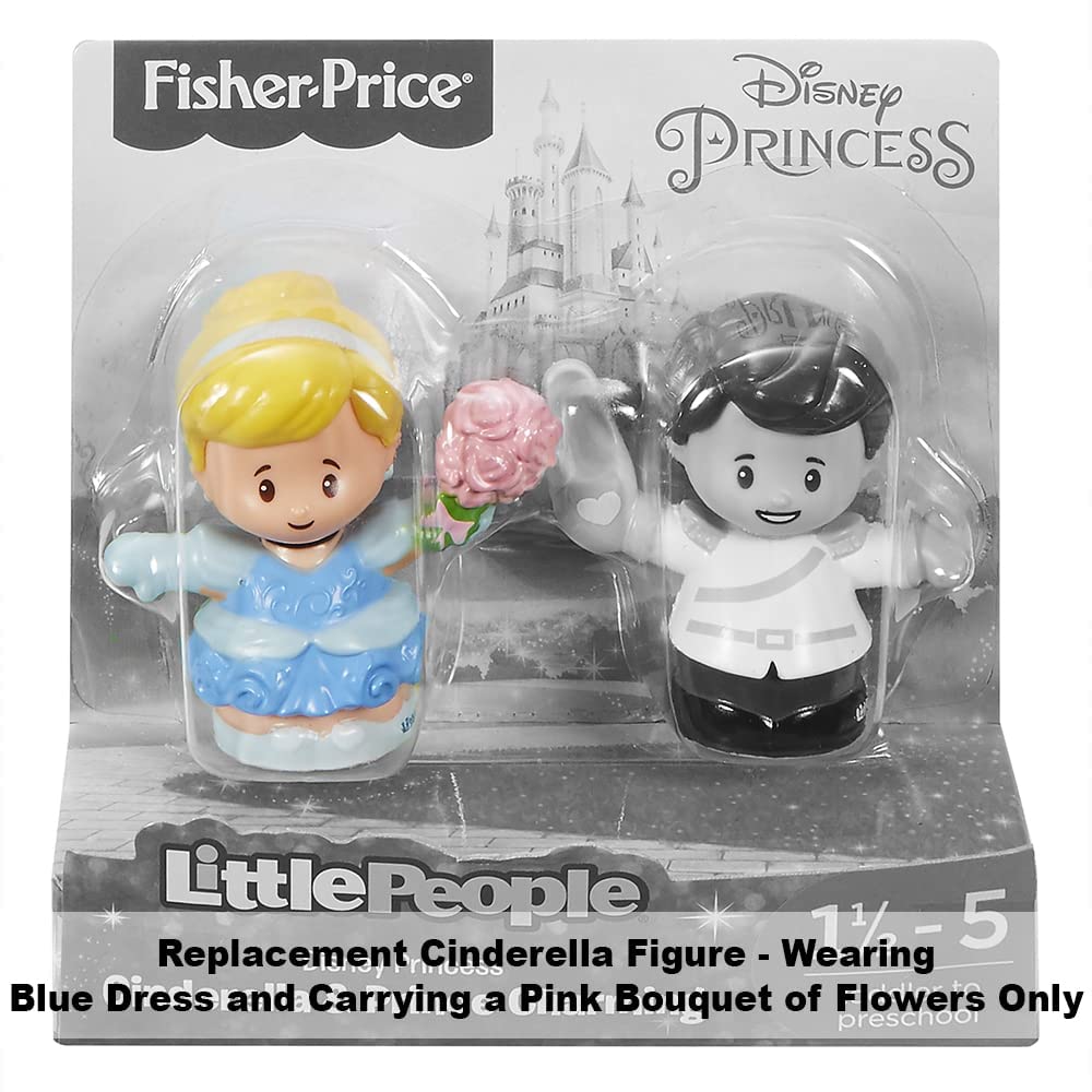 Replacement Part for Fisher-Price Little People Princess Cinderella and Prince Charming Figure Pack - FKW19 ~ Replacement Cinderella Figure ~ Wearing