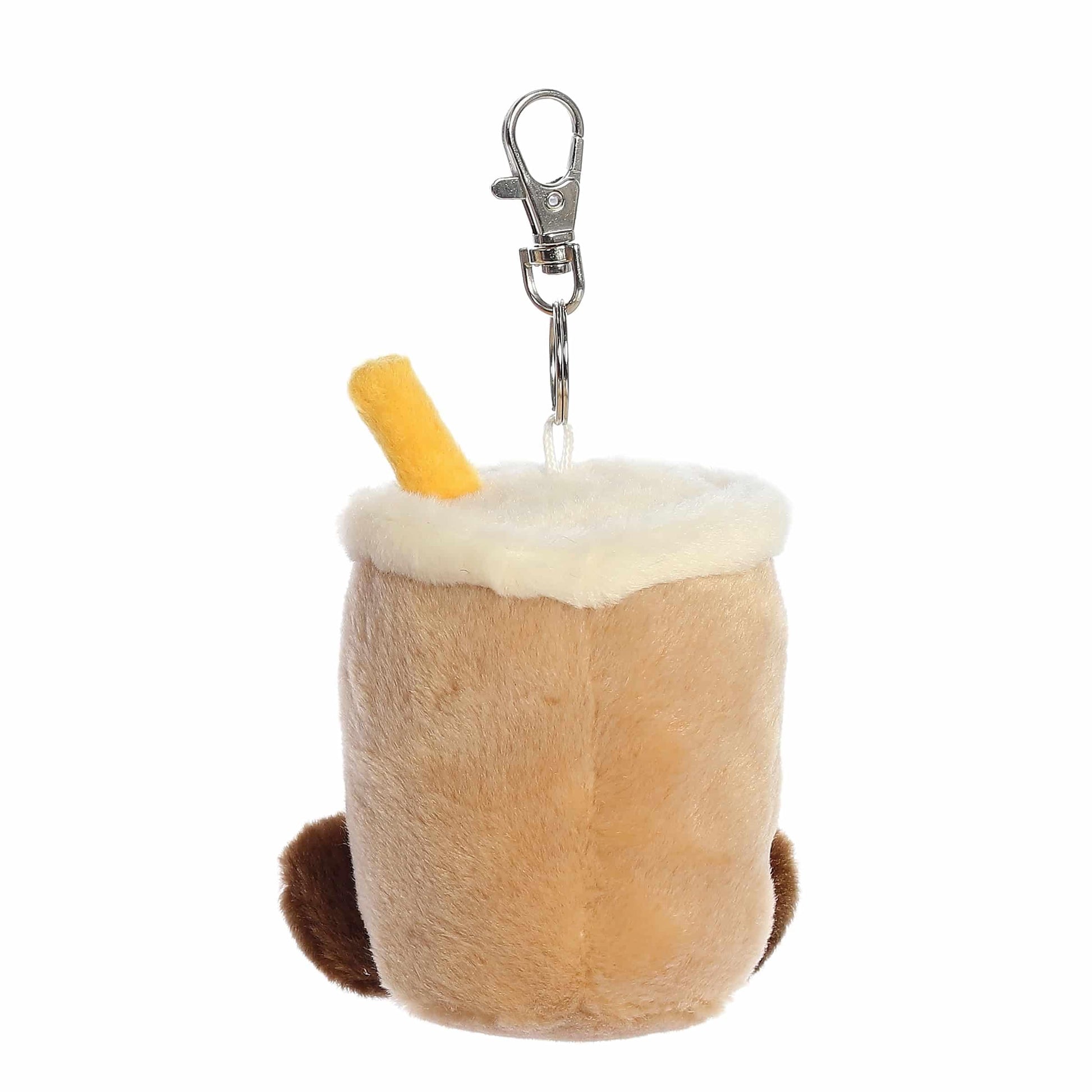 Aurora® Adorable Palm Pals™ Milky Tea Boba™ Clip-On - Fun Collectible Plush for Kids and Adult Collectors - Perfect for Decorating Rooms and Birthday