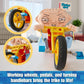 Brickcraft Family Guy Stewie on Trike Building Kit, 429 Piece Construction Set, Collectible Figure & TV Show Memorabilia Gift for Fans,Kids and Adult