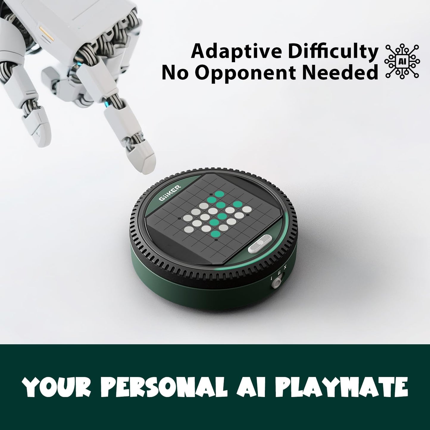 GiiKER Super Reversi - Electronic Strategy Board Game with AI Opponent, Smart Handheld Logic Puzzle & Brain Teaser for Kids and Adults, Portable