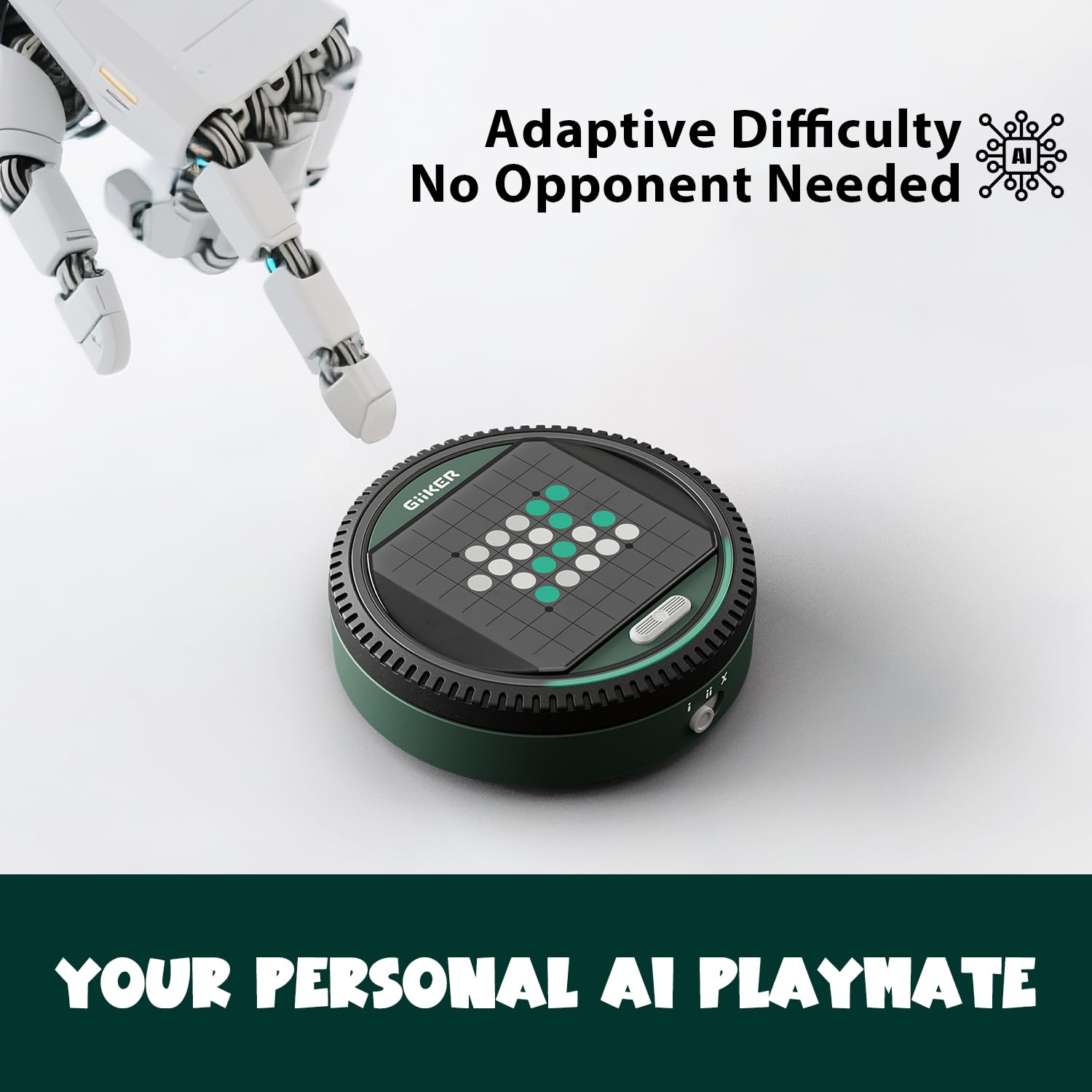GiiKER Super Reversi - Electronic Strategy Board Game with AI Opponent, Smart Handheld Logic Puzzle & Brain Teaser for Kids and Adults, Portable