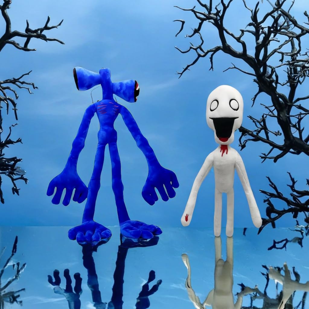 PIKATANG 2 PCS Siren Head Limbs Movable Plush Toy Built-in Steel Wires and Limbs Can be Posed Halloween Christmas Party Birthday Monster Toy (Klein