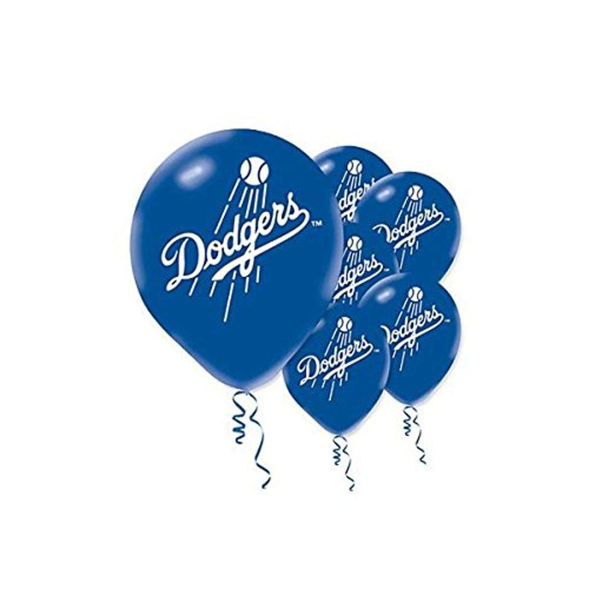 Los Angeles Dodgers MLB Printed Latex Balloons - 12" (Pack Of 6) - Perfect For Game Day Parties & Celebrations