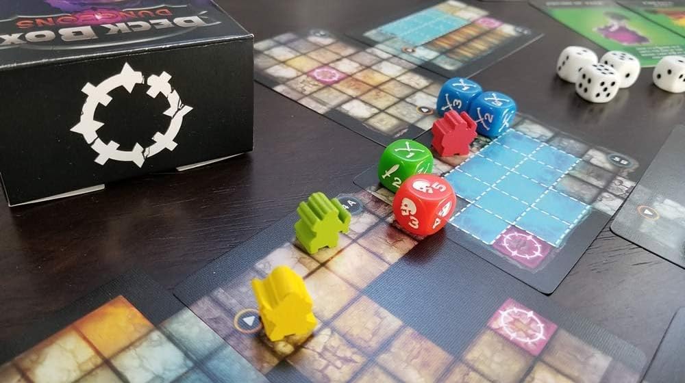 Deck Box Dungeons - A Popular Adventure Board Game | Classic Fantasy Dungeon Crawler | Best Travel Games | Tabletop RPG