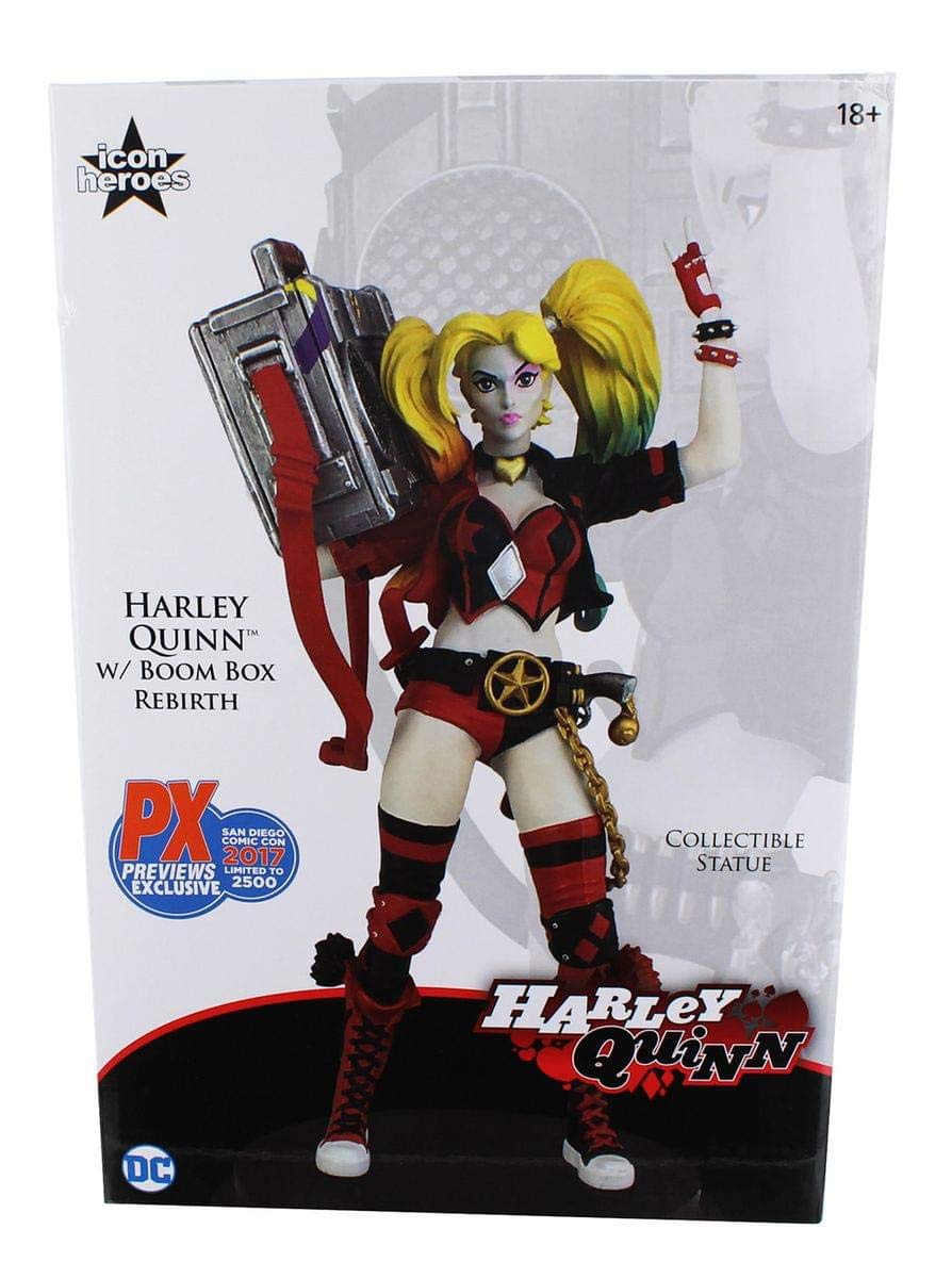 Icon Heroes DC Rebirth 8" Harley Quinn w/Boombox Statue (SDCC 2017 Exclusive)