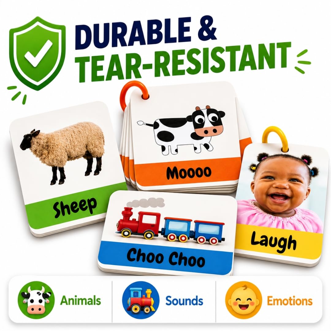 Speech Therapy Learning Toys 1-2 Year Old Toddler Flash Cards & Activities