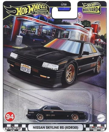 Hot Wheels Boulevard Nissan Skyline RS (KDR30), Black, 1:64 Scale