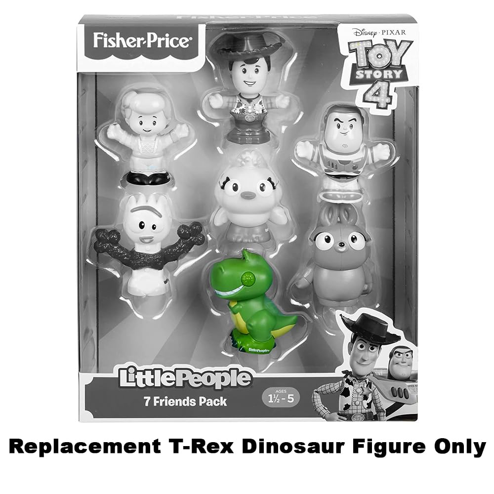 Fisher-Price Replacement Part Little People Toy Story 4 7 Friends Figure Pack GFD12 - Replacement T-Rex Dinosaur Figure