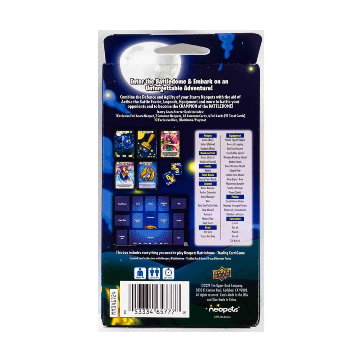 Neopets Battledome TCG Starry Acara Starter Deck