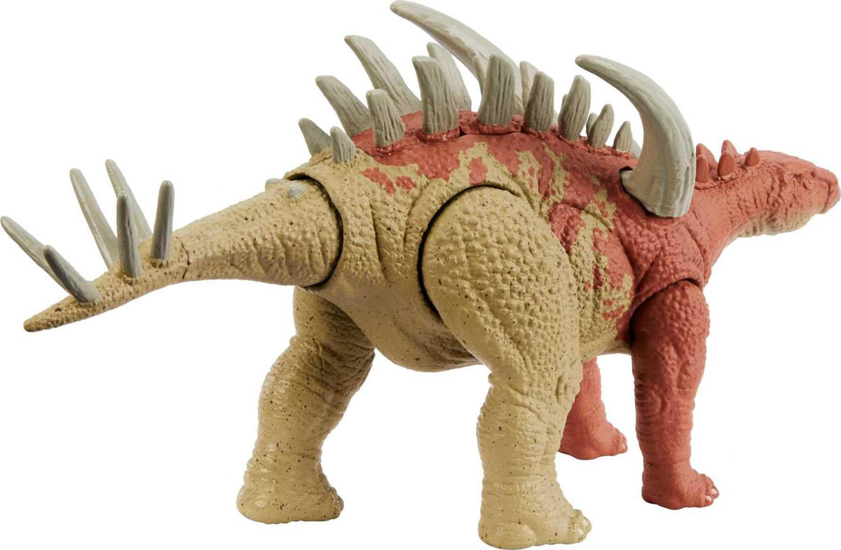 Mattel Jurassic World Strike Attack Dinosaur Toy, Gigantspinosaurus Action Figure with Movable Joints & Strike Motion