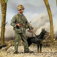 W. Britain Jack Tars & Leathernecks 13029 U.S. Marine Dog Handler World War 2 Pacific 1:30 Scale Metal (Approximately 2.5 INCHES Tall)