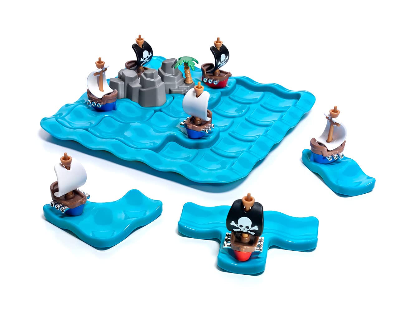 SmartGames Pirates Crossfire - Strategy Logic Game with 4 Playing Modes and 80 Challenges for Ages 7+
