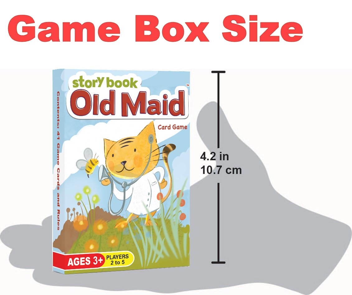 Arizona GameCo Story Book Old Maid, a Family Card Game for Kids Age 3 and Up - No Reading Required to Play - a Super Cute Classic for Families