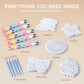 Klever Kits JOVA Stepping Stones Painting Kit for Kids - Paint 5 Garden Stones, Ceramic Garden Decor, Unicorn Craft Kits for Boys, Easter Crafts Gifts