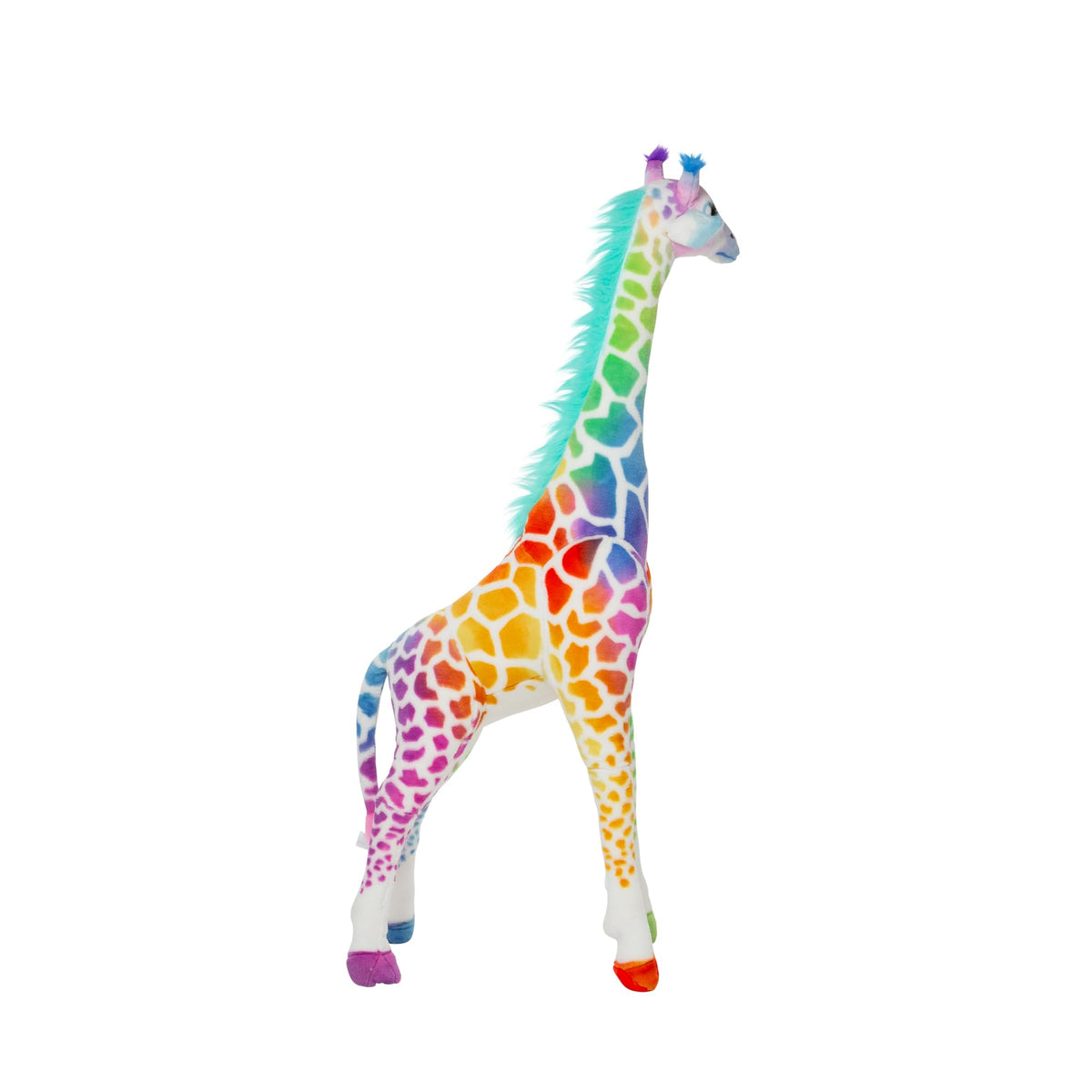 Melissa & Doug Rainbow Giraffe Lifelike Plush