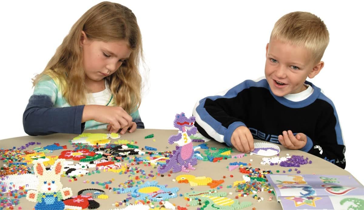 HAMA - Pack of Iron on Beads | Approx. 3000 midi Beads | Crafts and Mosaics for Children from 5 Years Old | Creative Play and Craft Decoration |