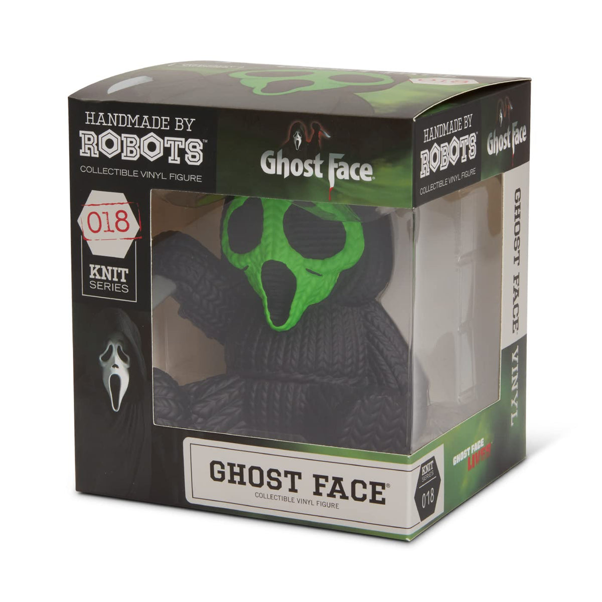 Handmade by Robots - Ghost Face #018 (Limited Edition Fluorescent Green Face)