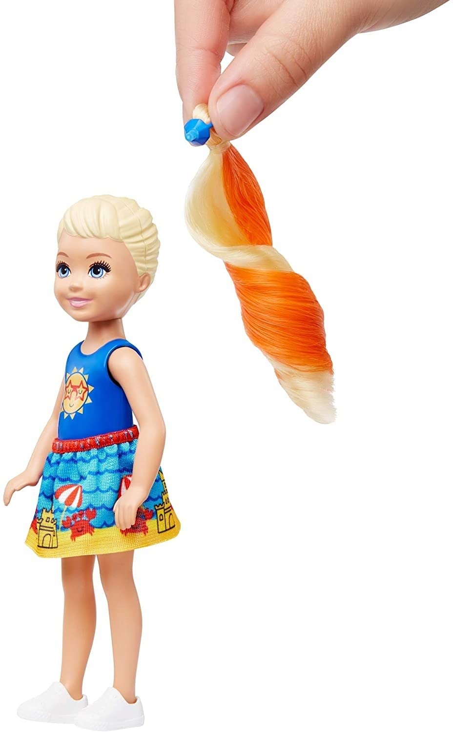 Barbie Color Reveal Chelsea Doll with 6 Surprises: Water Reveals Doll’s Look & Creates Color Change on Hair; 4 Mystery Bags Contain a Surprise
