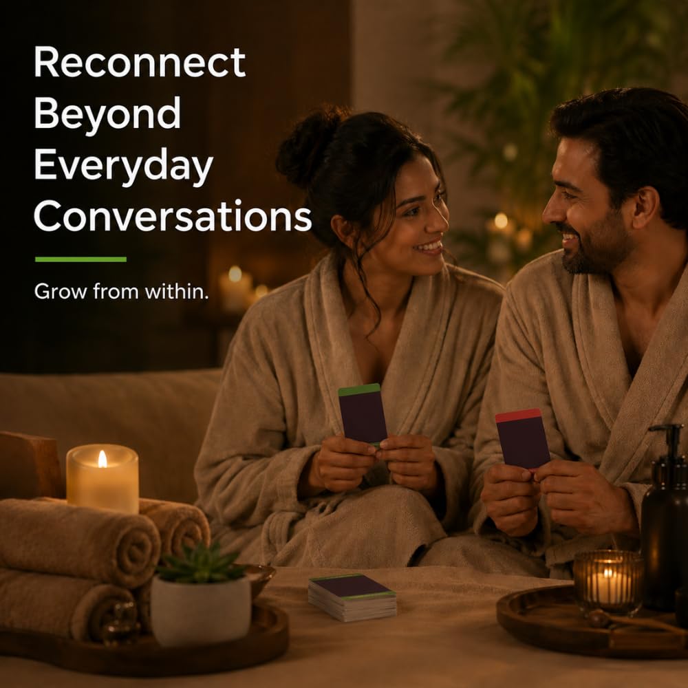 Life Sutra Couple Reconnect Card Game, 150 Conversation Cards to Build Trust, Deepen Bond & Strengthen Communication, A Therapy-Inspired Game