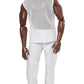 Barbie Signature Looks Ken Doll (Brunette with Braids & Bun Hairstyle) Fully Posable Fashion Doll Wearing White Shirt & Pants, Gift for Collectors