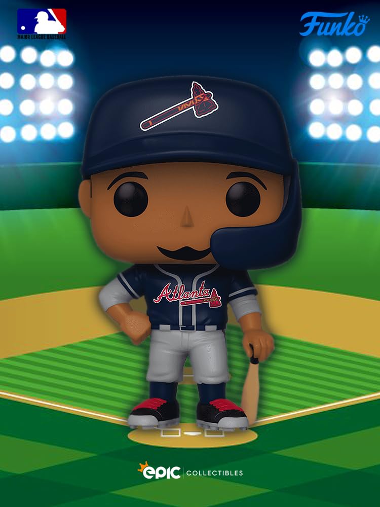 Epic Collectibles Pop Baseball: Braves - Ronald Acuna Jr. Vinyl Figure Collectibles Included with Box Protector Compatible for Funko