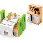 Hape Wooden Doll House Furniture Dining Room Set with Accessories| 1:12 Scales Miniature Dollhouse Furniture